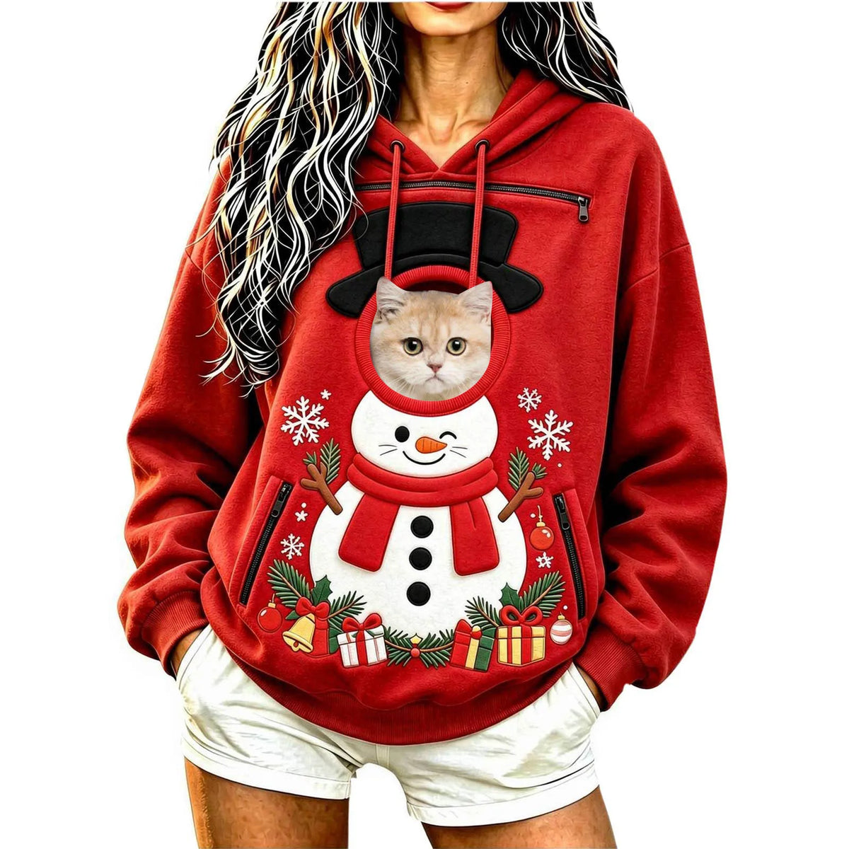 MyLittleFloof™ Christmas Pet Pouch Hoodie